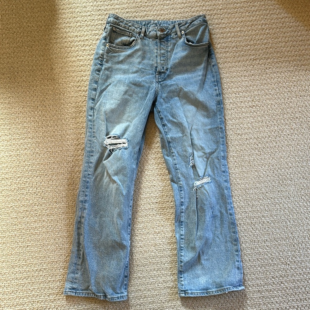 H&M High-Rise Straight Jeans